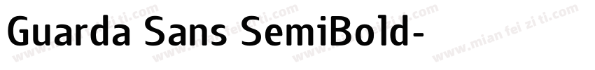 Guarda Sans SemiBold字体转换